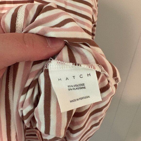 Hatch Maternity The Perfect Longsleeve Tee Pink Stripe Size 4 XL - Picture 7 of 7